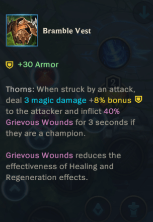 Bramble Vest Wild Rift Item