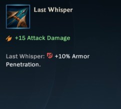 Last Whisper Item Wild Rift