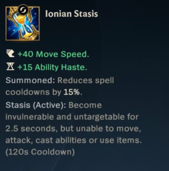 Stasis Enchant Wild Rift